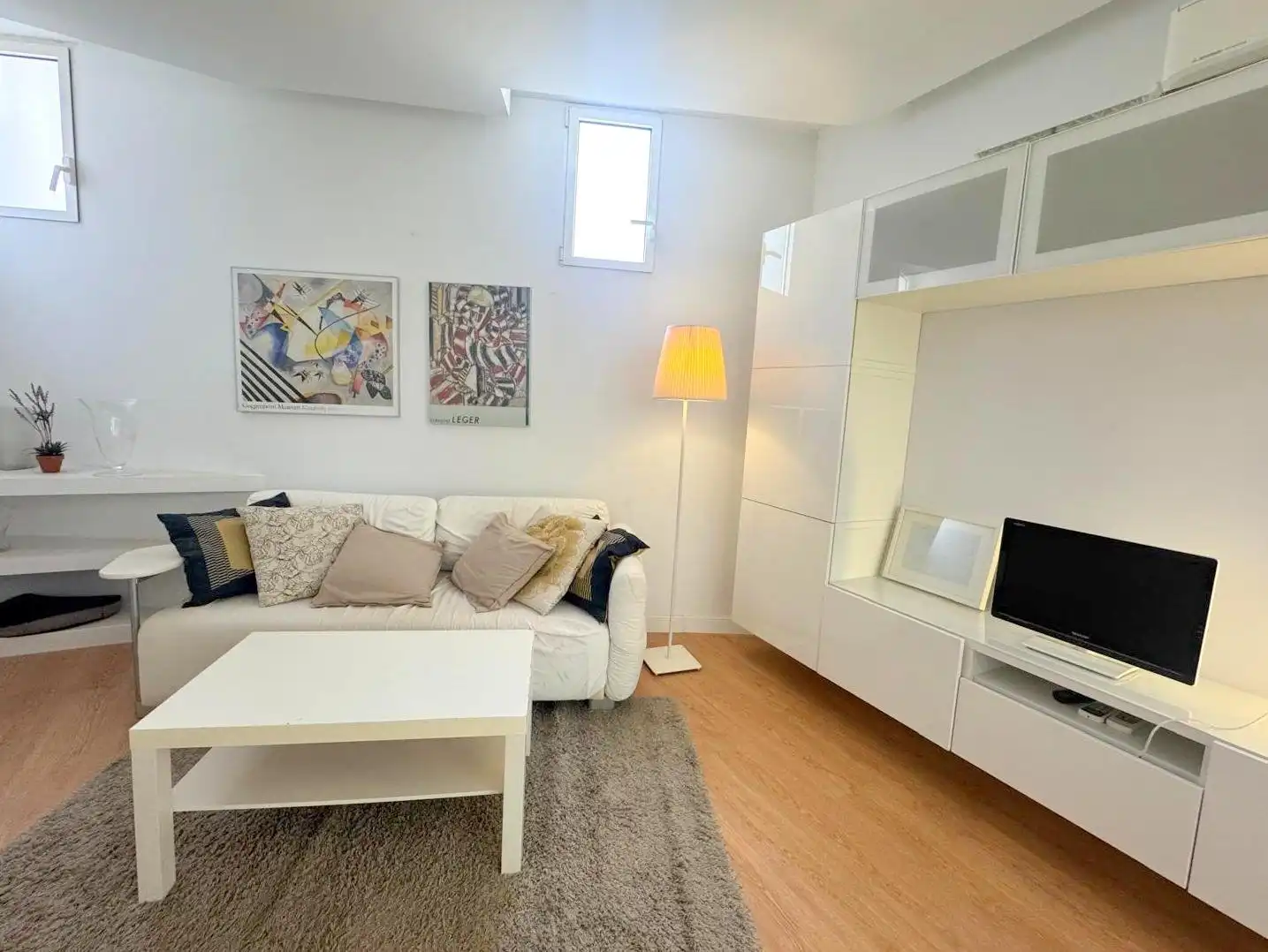 Wohnzimmer von Wohnung zur Miete in Madrid mit Klimaanlage, Heizung und Möbliert