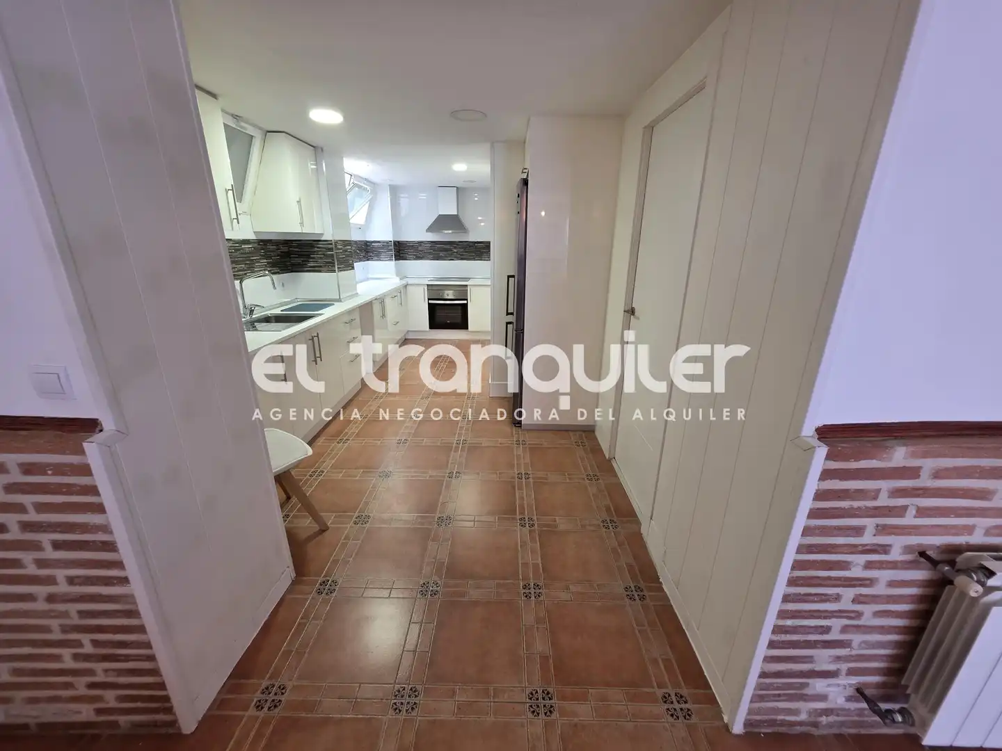 Cocina de Piso de alquiler en Madrid con Terraza, Amueblado y Lavadora