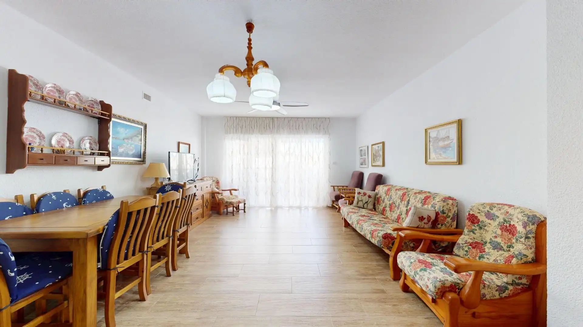 Sala de estar de Casa adosada en venta en Pilar de la Horadada con Jardín privado y Terraza