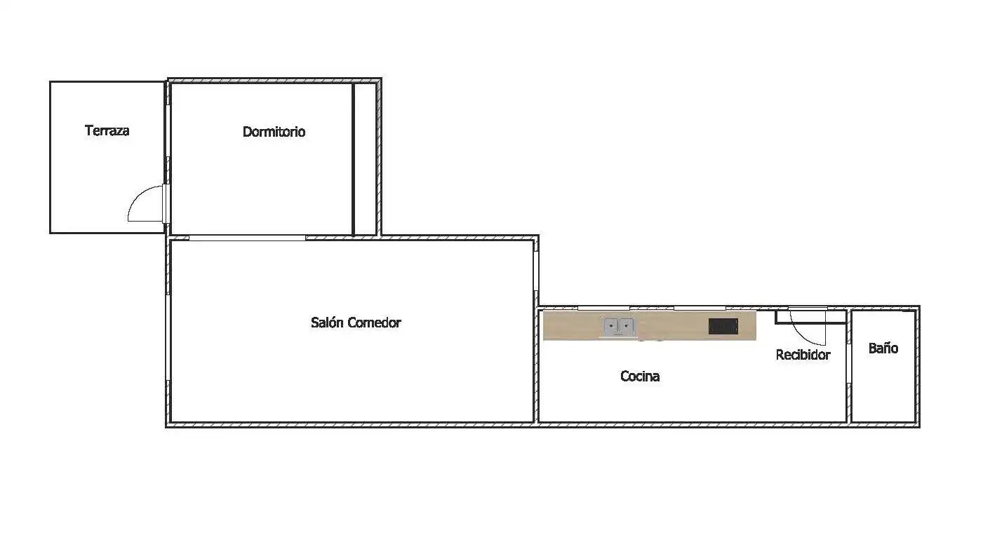 Wohnung zum Verkauf in Barcelona mit Parkett, Terrasse und Möbliert