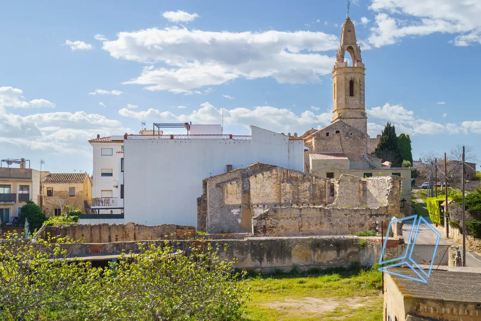 Vista exterior de Piso en venta en Creixell con Calefacción, Terraza y Piscina