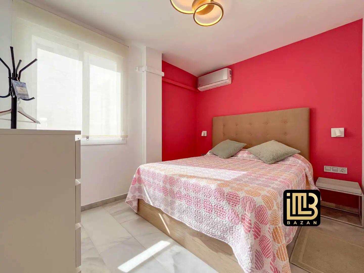 Schlafzimmer von Wohnung zur Miete in Málaga mit Klimaanlage, Heizung und Möbliert
