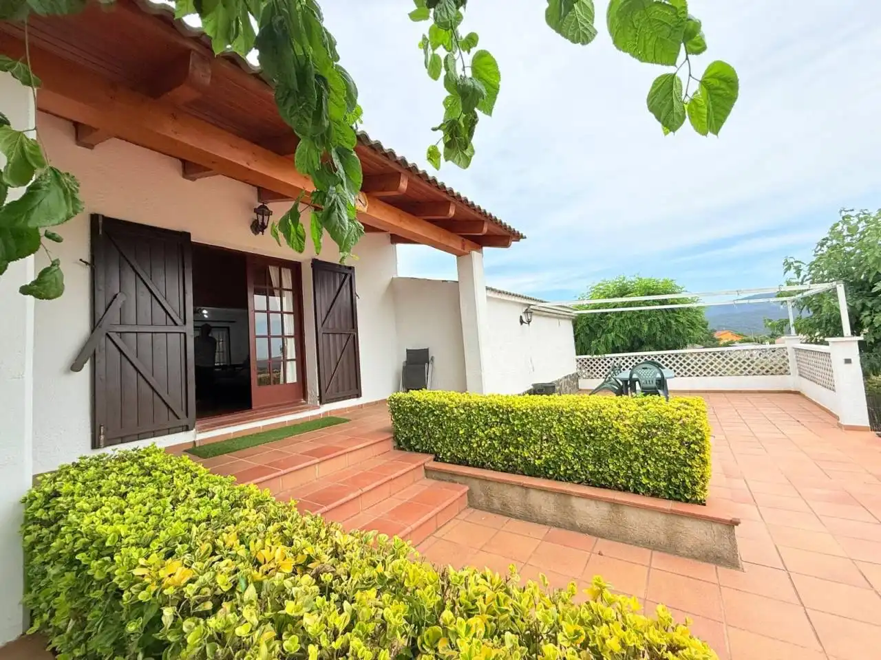 Terraza de Casa o chalet en venta en Riells i Viabrea con Aire acondicionado, Calefacción y Jardín privado