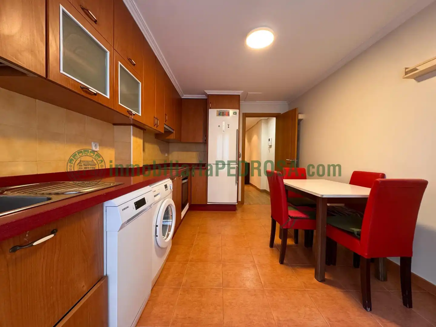Kitchen of Flat for sale in Pontevedra Capital   with Heating, Terrace and Storage room