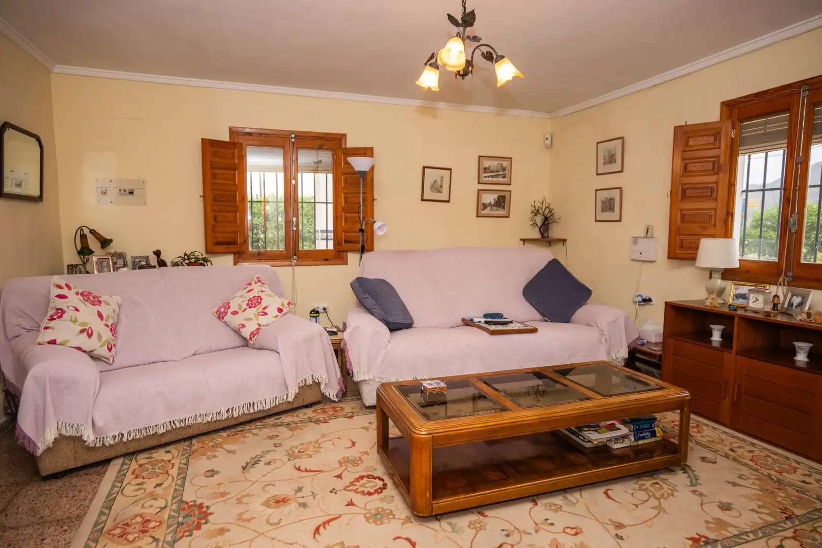 Sala de estar de Casa o chalet en venta en Orihuela con Jardín privado, Terraza y Trastero