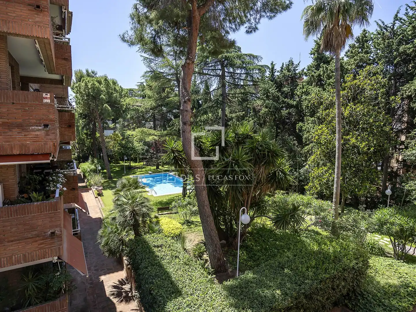 Garten von Wohnung zur Miete in Barcelona mit Heizung, Privatgarten und Parkett