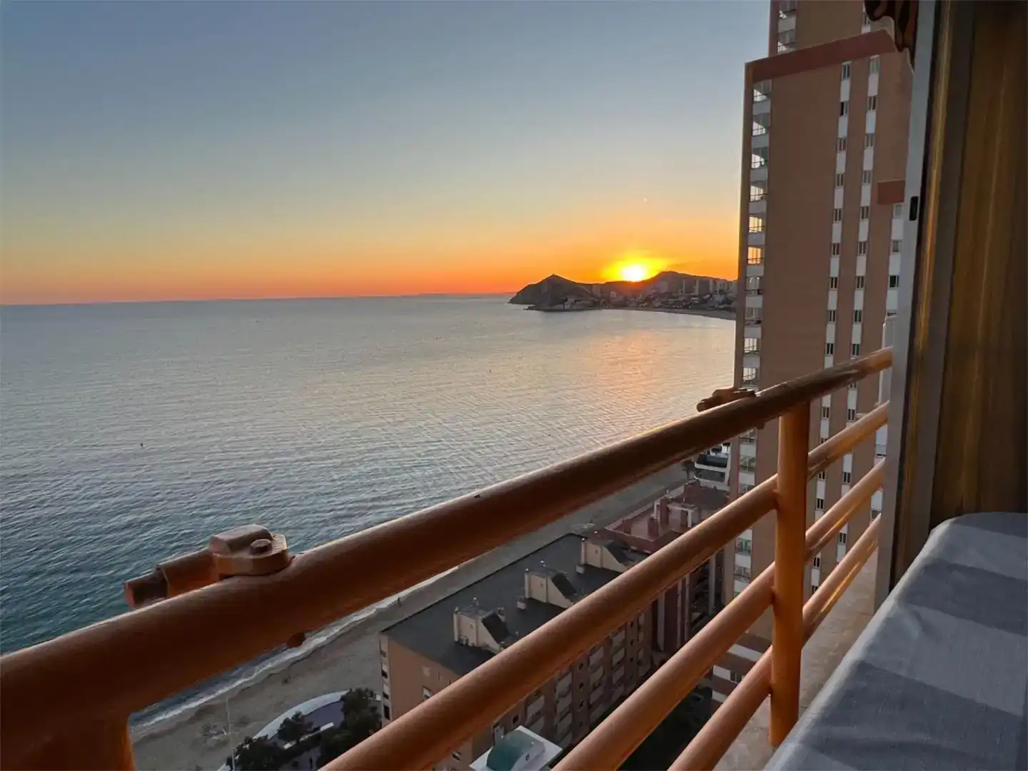 Terrasse von Wohnung zur Miete in Benidorm mit Klimaanlage, Privatgarten und Schwimmbad