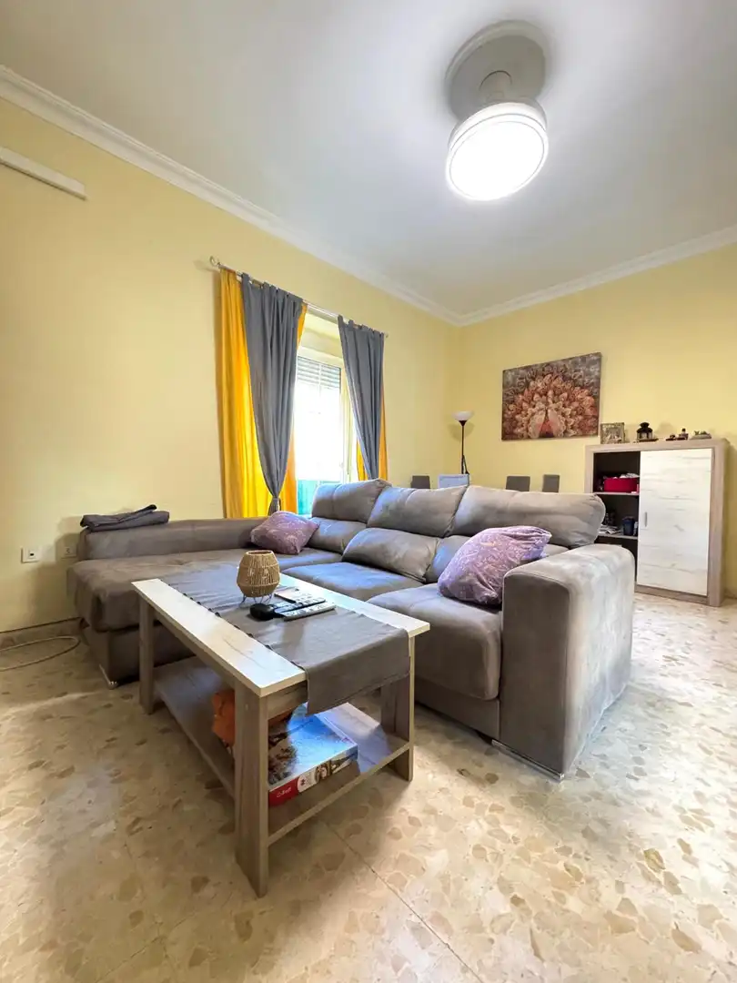 Sala d'estar de Pis en venda en Málaga amb Aire condicionat i Balcó
