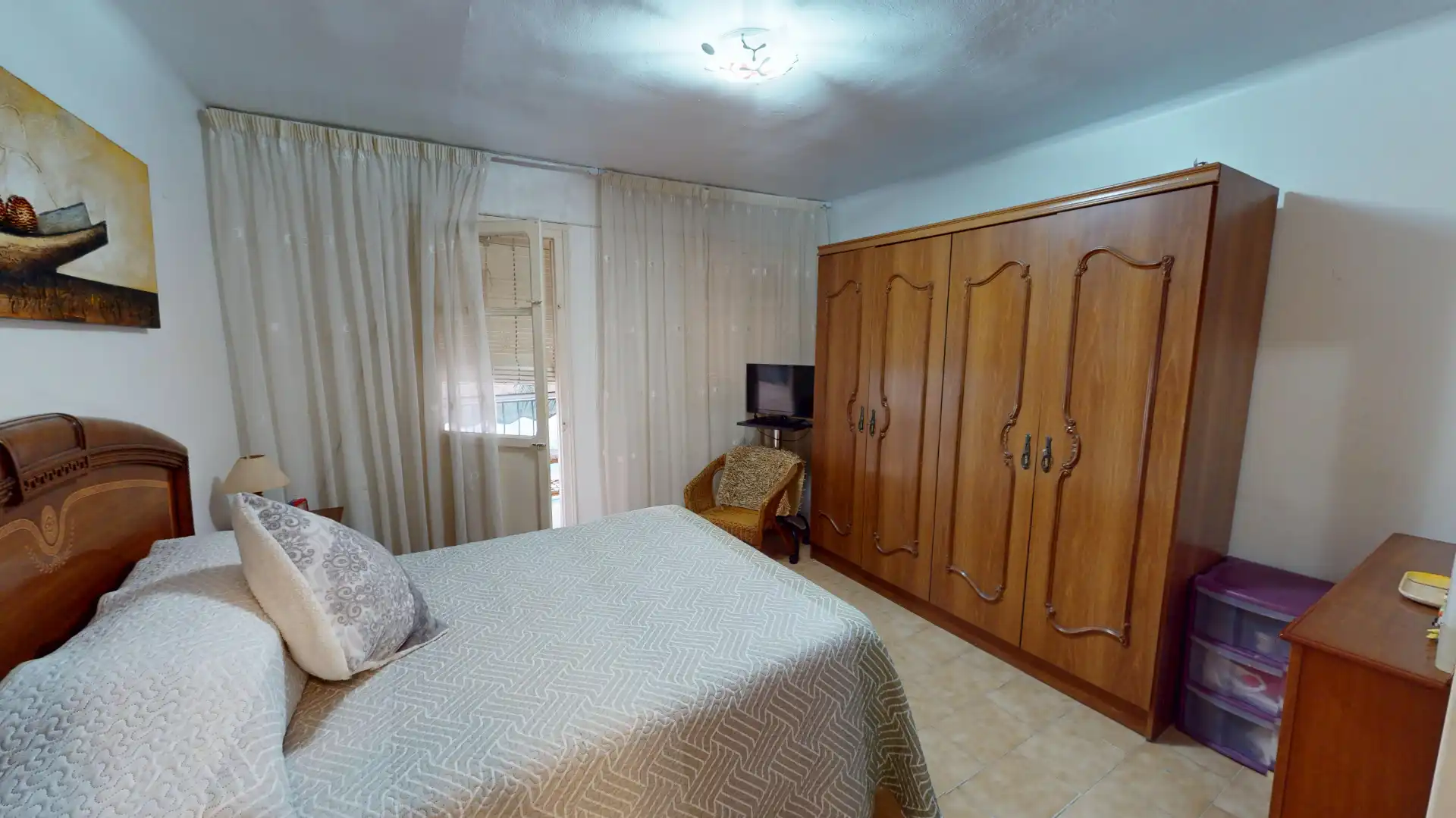 Bedroom of Flat for sale in Benidorm  with Air Conditioner, Furnished and TV