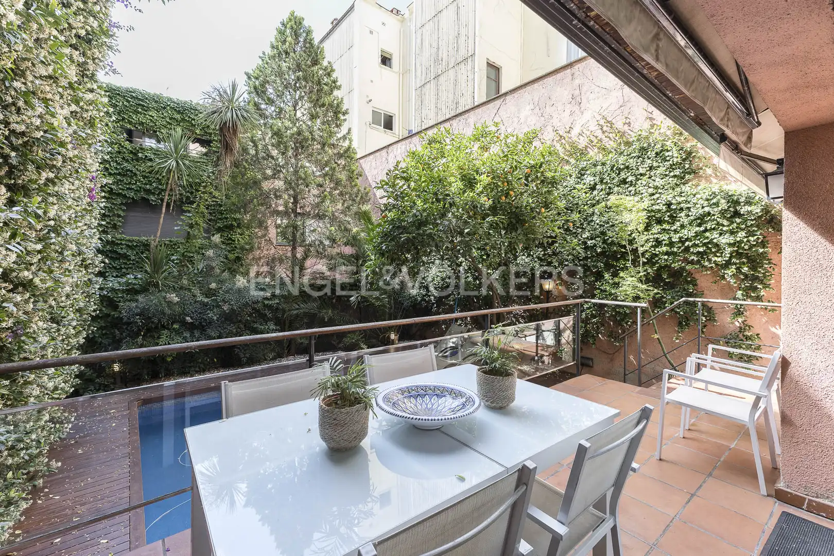 Terrace of Houses for rent in Barcelona  with Air Conditioner, Heating and Private garden