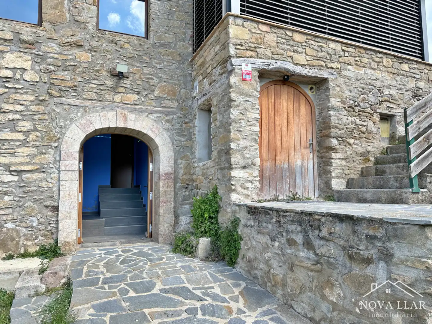 Vista exterior de Finca rústica en venta en Les Llosses con Calefacción, Jardín privado y Parquet