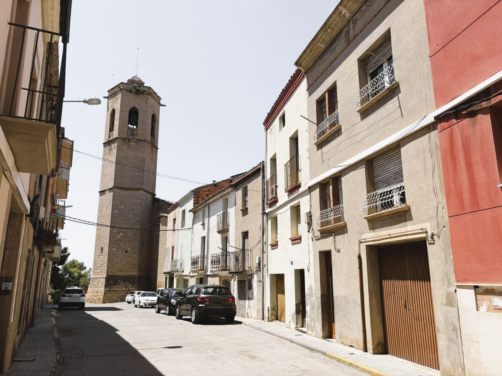 Exterior view of Single-family semi-detached for sale in Bellpuig  with Heating and Terrace