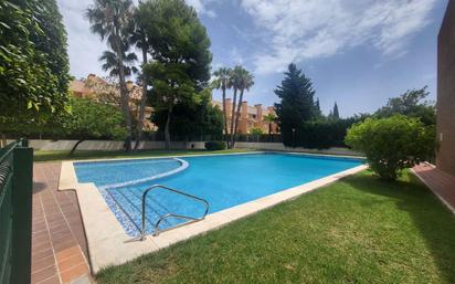 Garten von Einfamilien-Reihenhaus zum verkauf in Sant Joan d'Alacant mit Klimaanlage, Terrasse und Schwimmbad