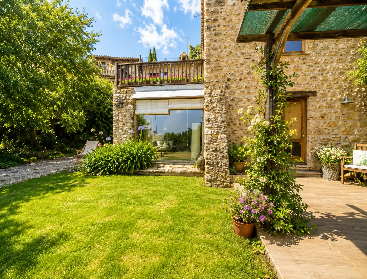 Garden of Country homes for sale in Cistella  with Air Conditioner, Heating and Furnished
