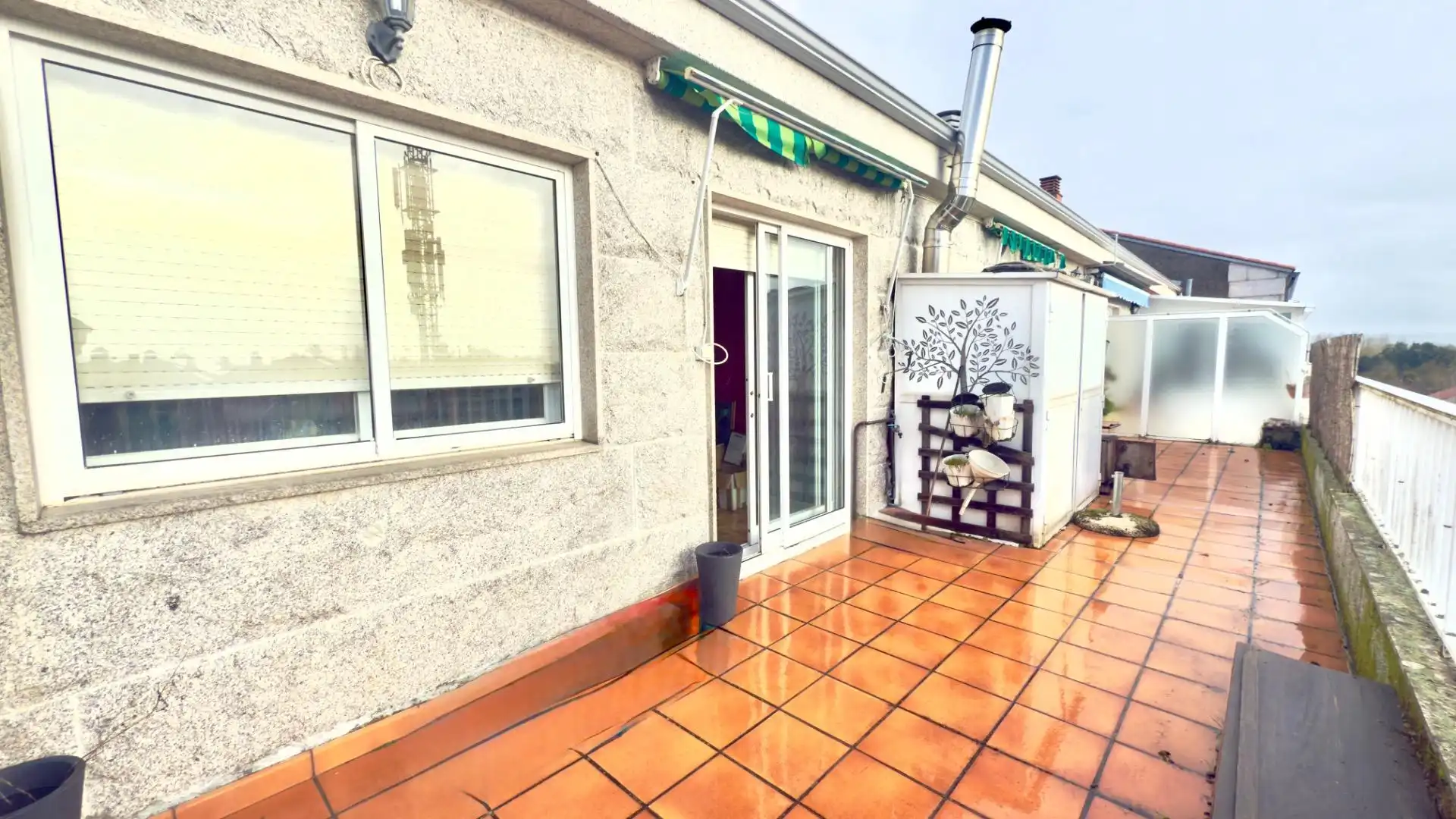 Terrasse von Wohnung zum Verkauf in Xinzo de Limia mit Parkett, Terrasse und Balkon