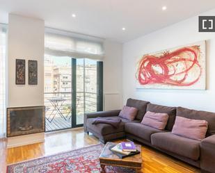 Sala d'estar de Pis de lloguer en  Barcelona Capital amb Aire condicionat, Calefacció i Moblat