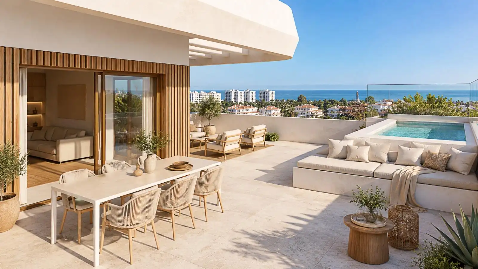 Terraza de Ático en venta en Torremolinos con Aire acondicionado, Terraza y Piscina