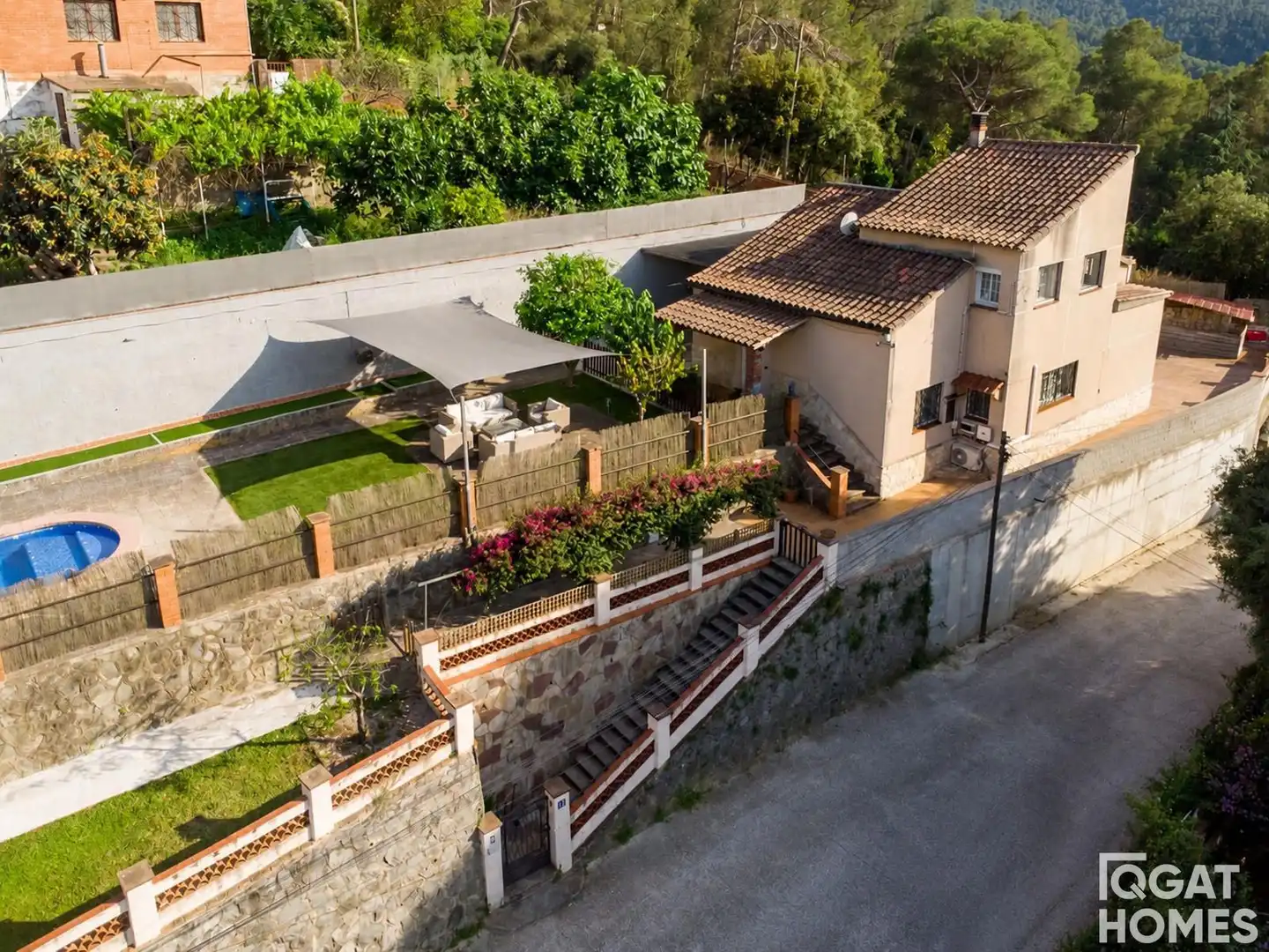 Terrassa de Casa o xalet en venda en Sant Cugat del Vallès amb Aire condicionat, Calefacció i Terrassa
