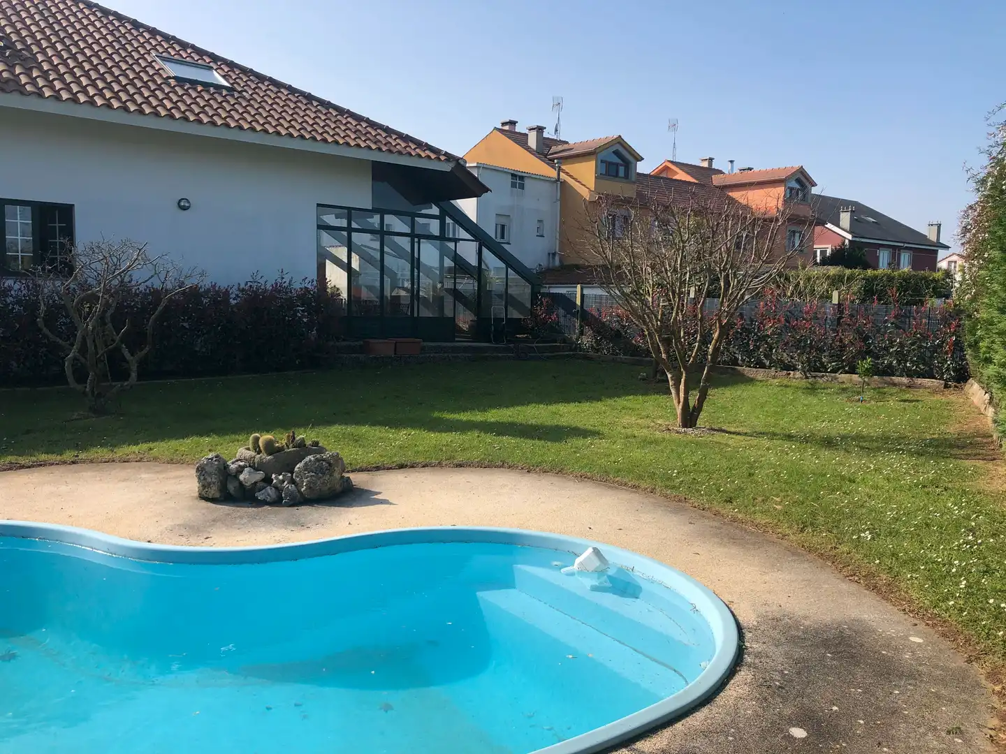 Schwimmbecken von Haus oder Chalet zum Verkauf in Oleiros mit Privatgarten, Parkett und Terrasse