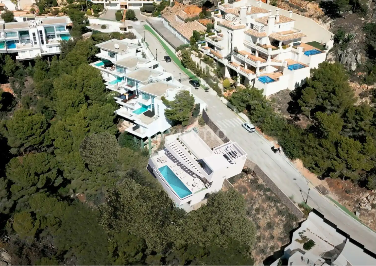 Außenansicht von Haus oder Chalet zum Verkauf in Altea mit Klimaanlage, Heizung und Terrasse