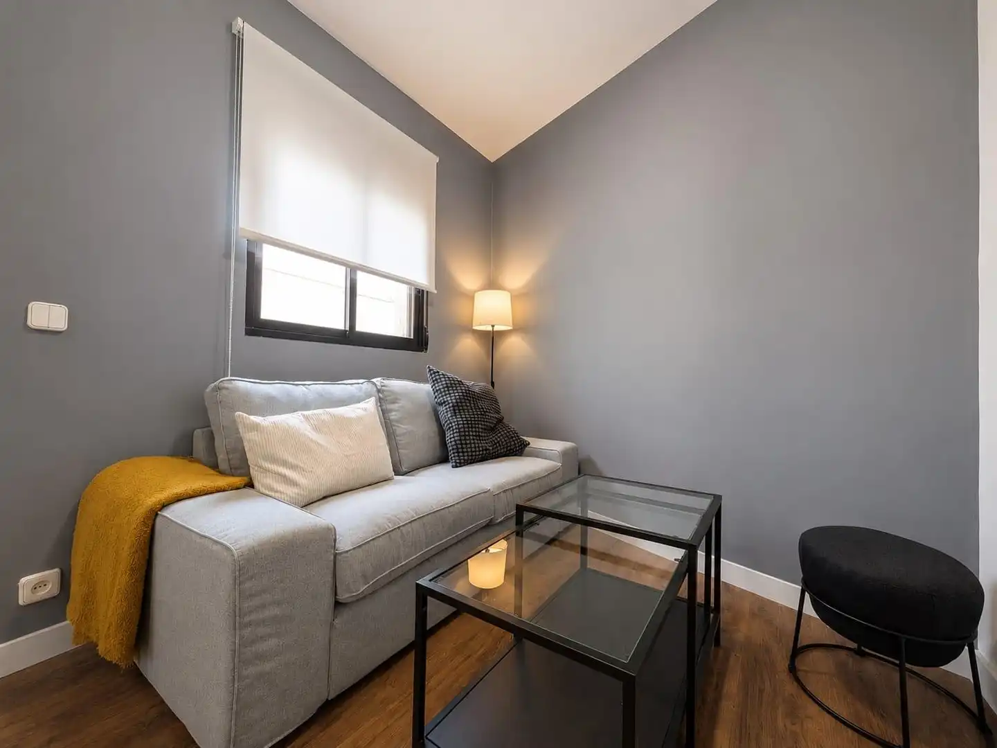 Wohnzimmer von Wohnung zur Miete in Madrid mit Klimaanlage, Heizung und Möbliert