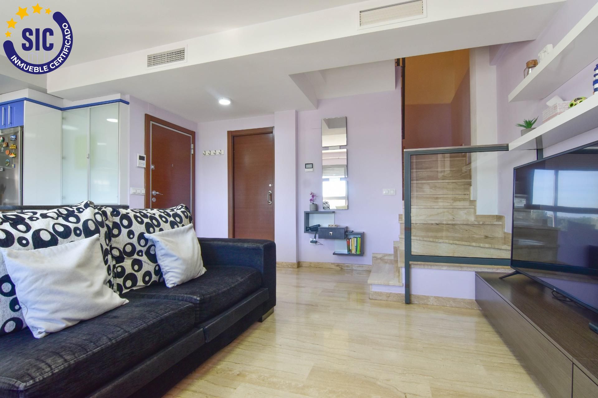 Sala de estar de Dúplex en venta en Catarroja con Aire acondicionado y Trastero