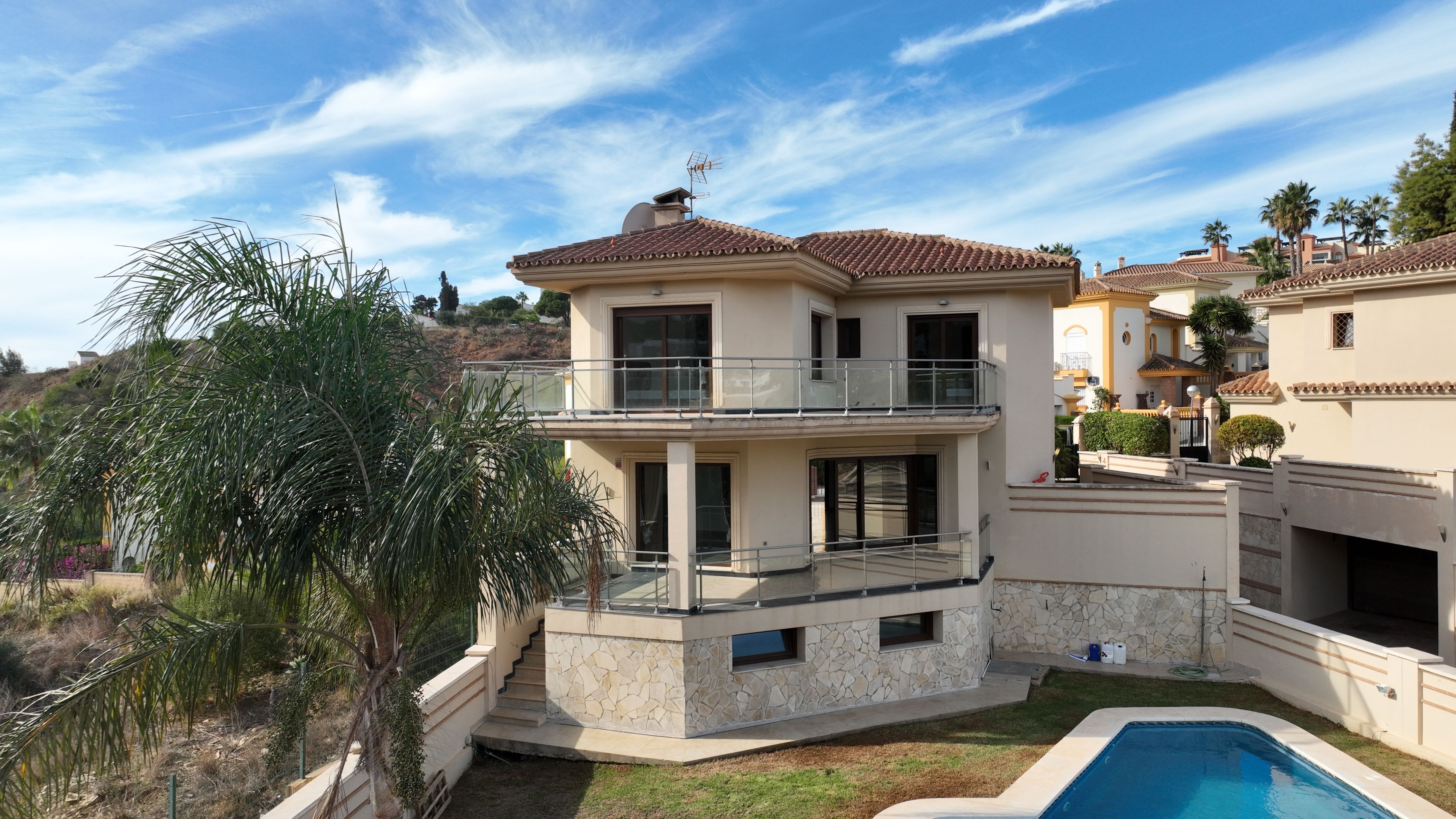 Exterior view of House or chalet for rent in Mijas  with Air Conditioner, Heating and Terrace