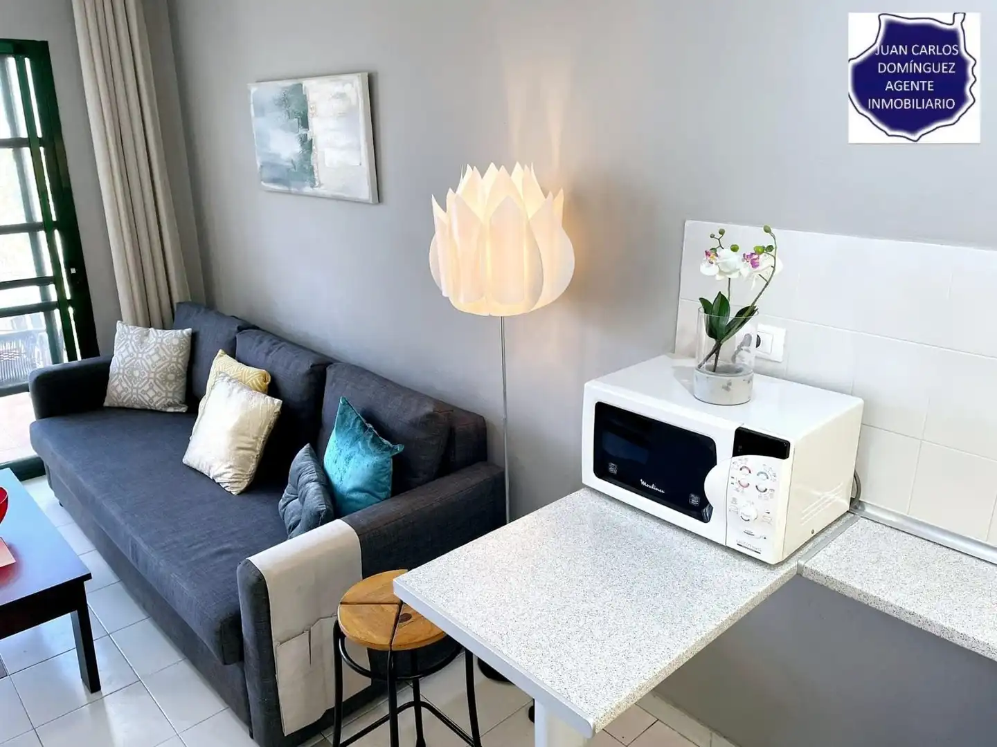 Wohnzimmer von Maisonette zur Miete in San Bartolomé de Tirajana mit Terrasse, Möbliert und Gemeinschaftspool