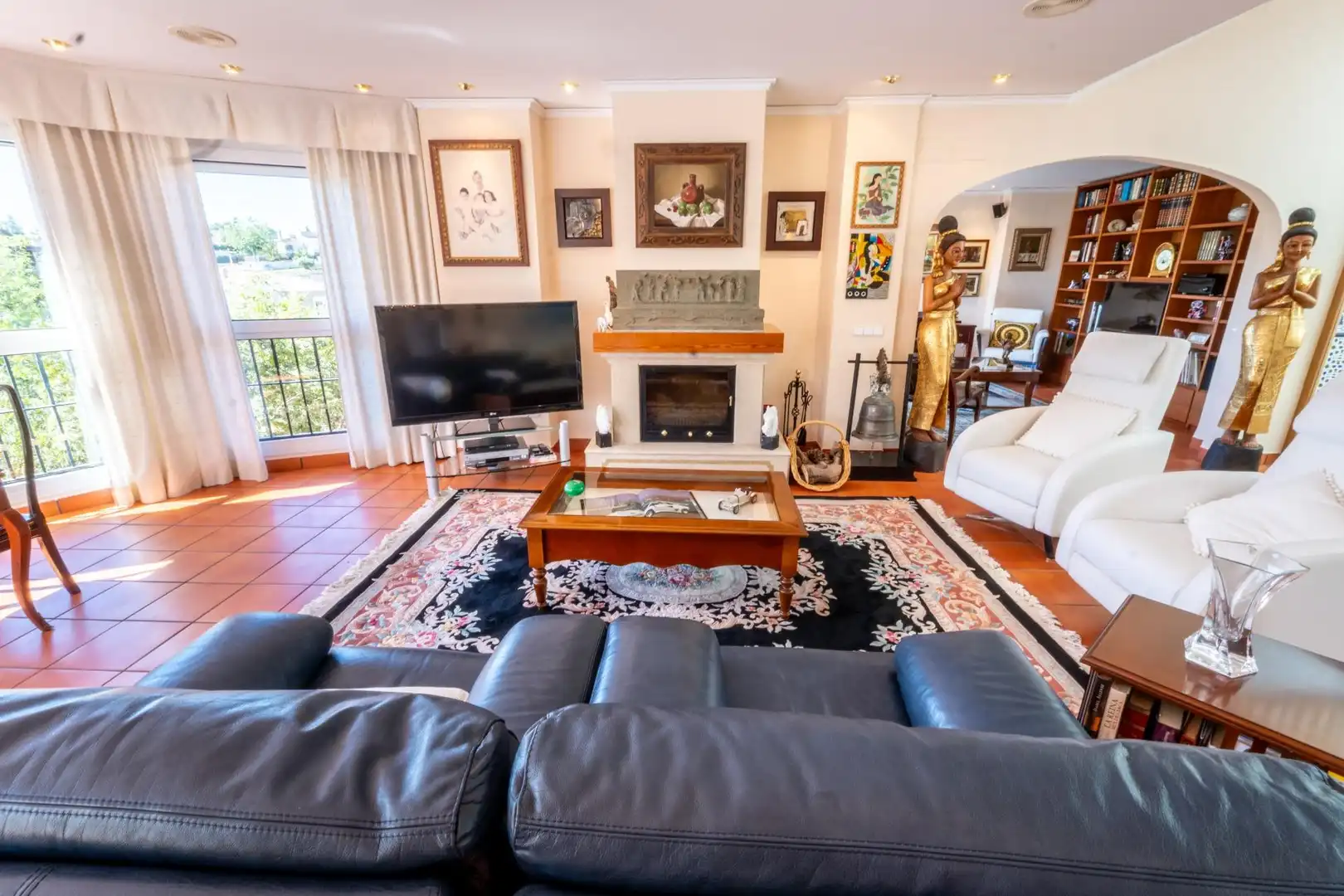 Sala de estar de Casa o chalet en venta en Alginet con Aire acondicionado, Calefacción y Jardín privado