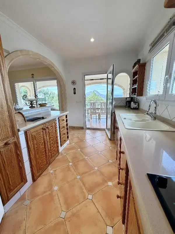 Cocina de Casa o chalet de alquiler en Jávea / Xàbia con Aire acondicionado, Calefacción y Jardín privado