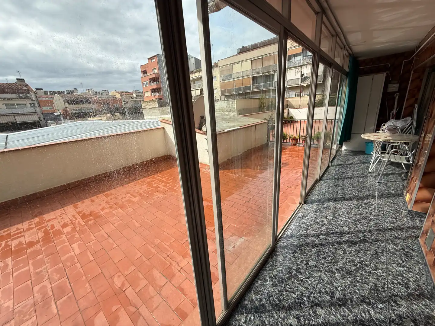 Terrasse von Wohnung zum Verkauf in Terrassa mit Klimaanlage, Heizung und Terrasse