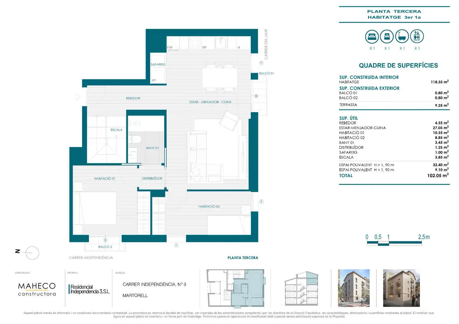 Duplexes for sale in Martorell  with Air Conditioner, Heating and Parquet flooring