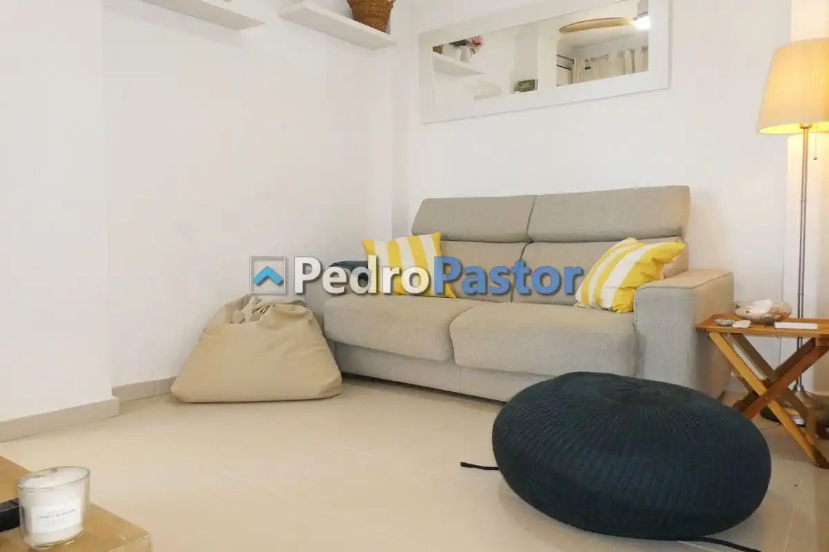 Sala de estar de Apartamento en venta en Dénia con Aire acondicionado, Calefacción y Jardín privado