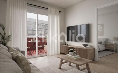 Living room of Flat for sale in  Barcelona Capital  with Air Conditioner, Heating and Terrace