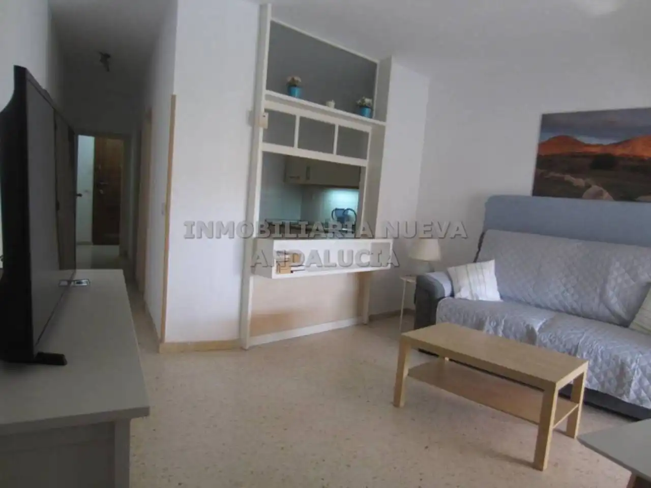 Schlafzimmer von Wohnung zur Miete in Almería mit Klimaanlage, Terrasse und Möbliert