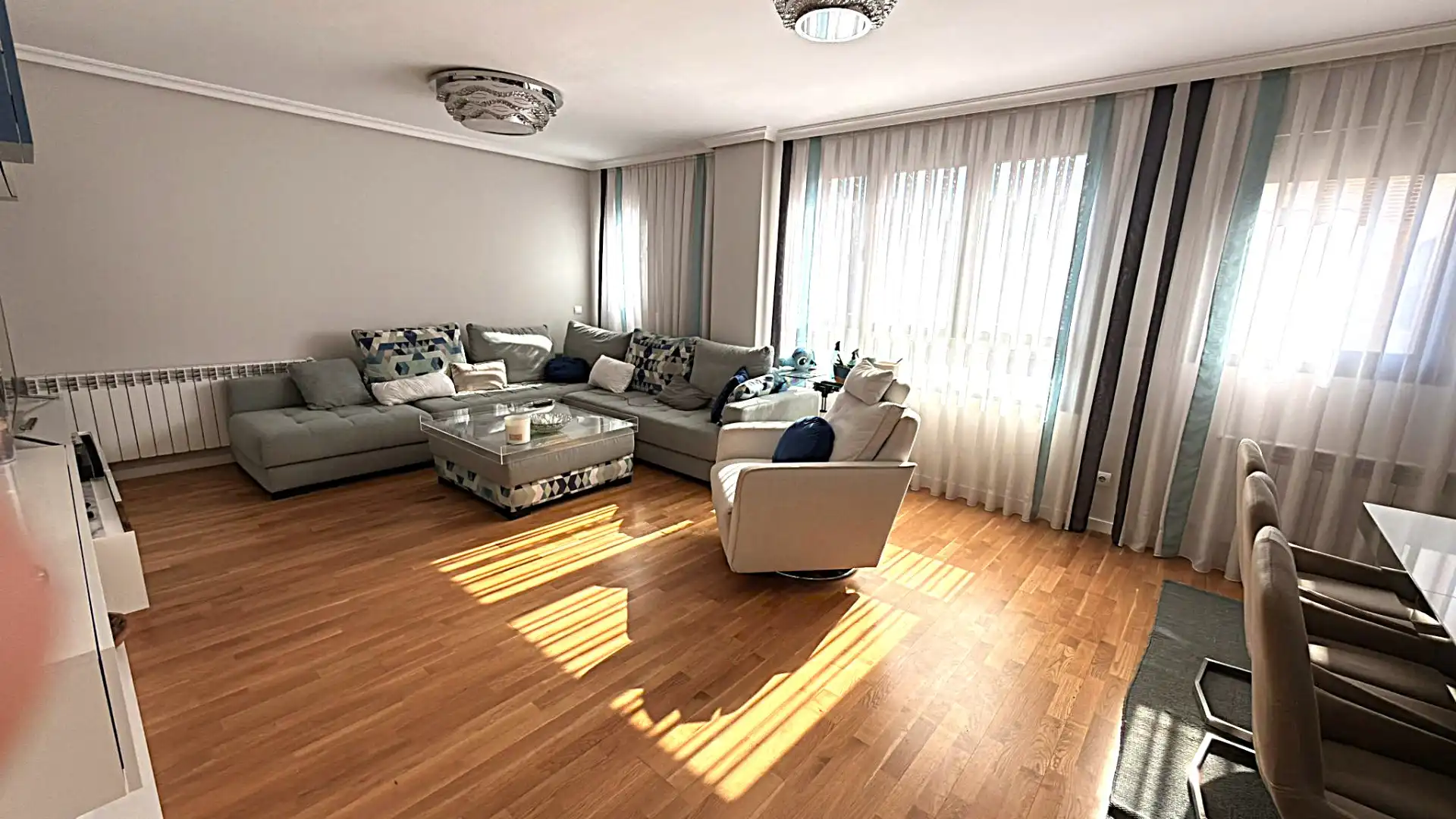 Sala d'estar de Pis en venda en Getafe amb Aire condicionat, Calefacció i Jardí privat