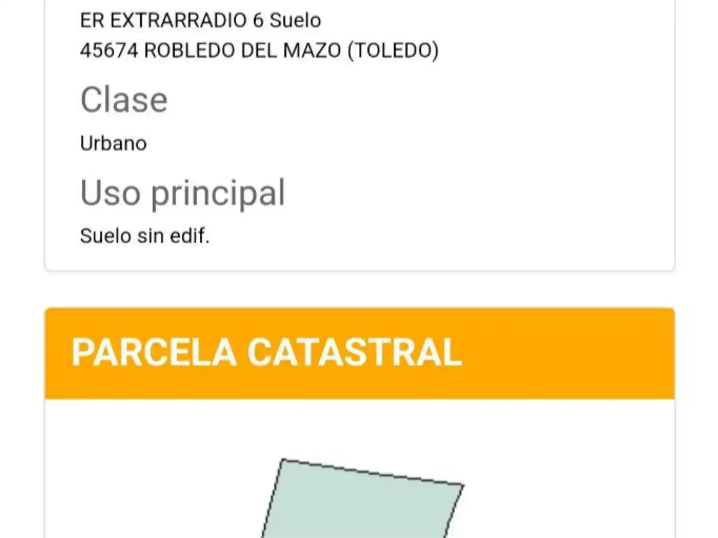 Vista exterior de Terreno en venta en Robledo del Mazo