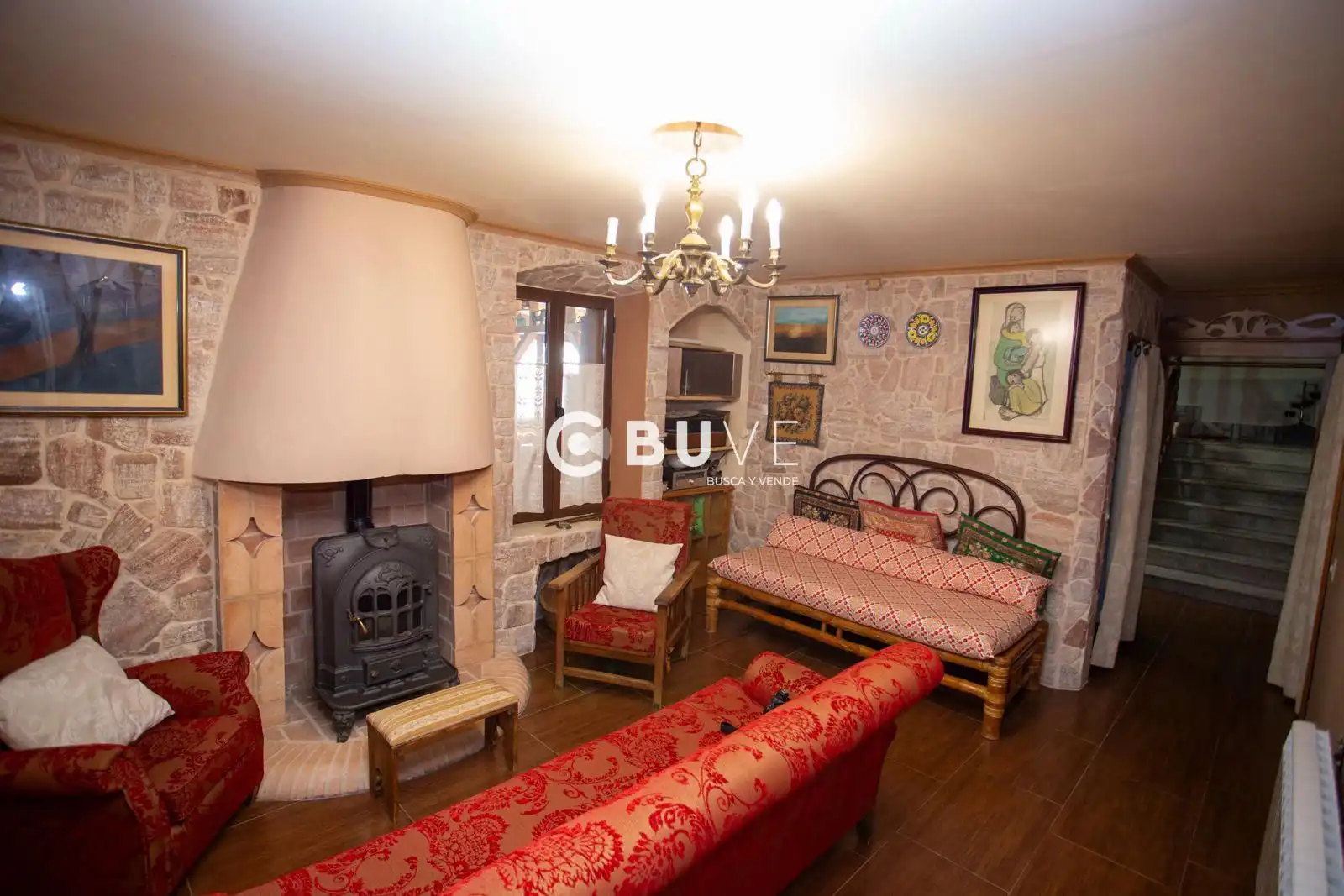 Sala de estar de Casa o chalet en venta en Albaladejo con Aire acondicionado, Calefacción y Parquet
