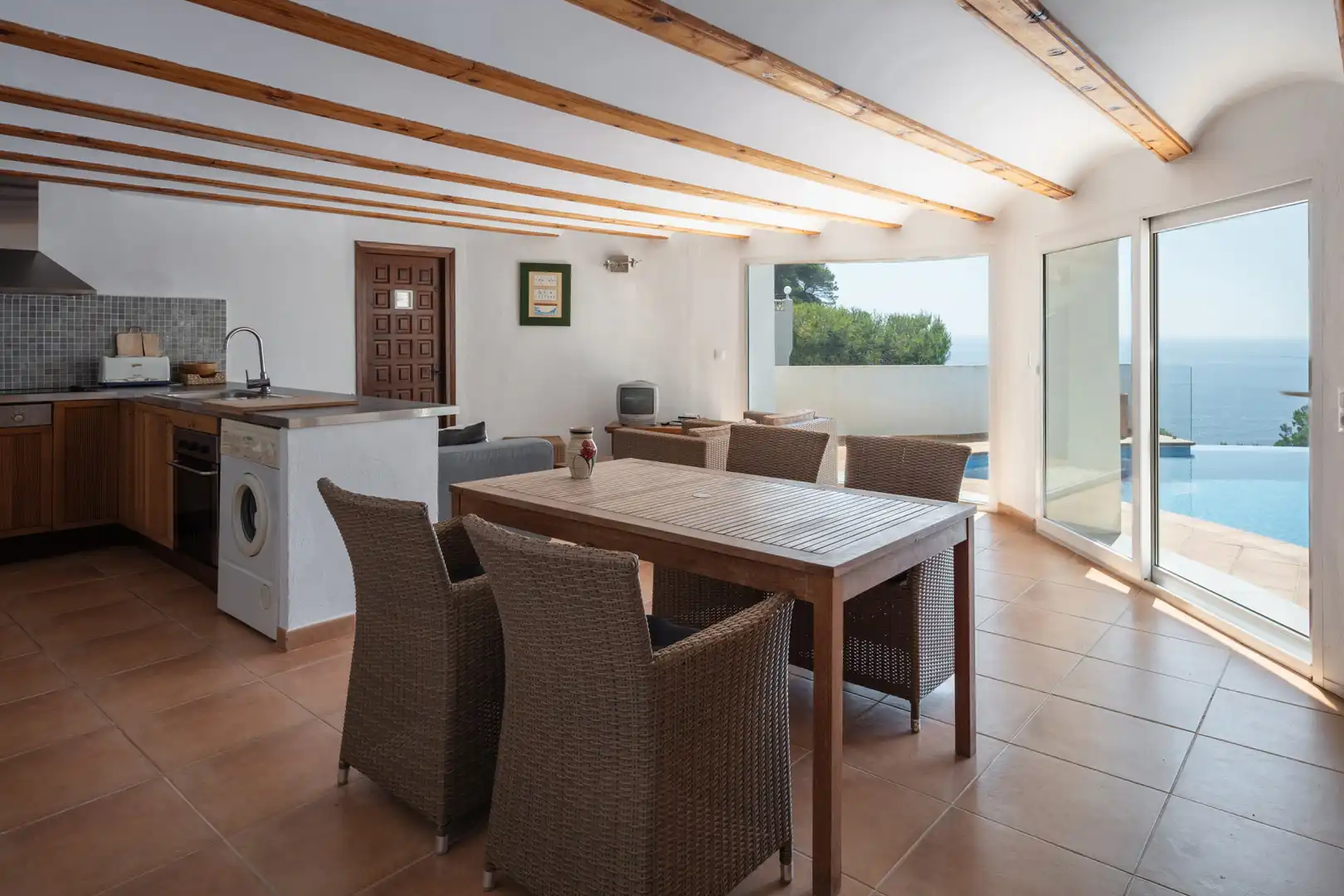 Comedor de Casa o chalet en venta en Jávea / Xàbia con Aire acondicionado, Jardín privado y Terraza