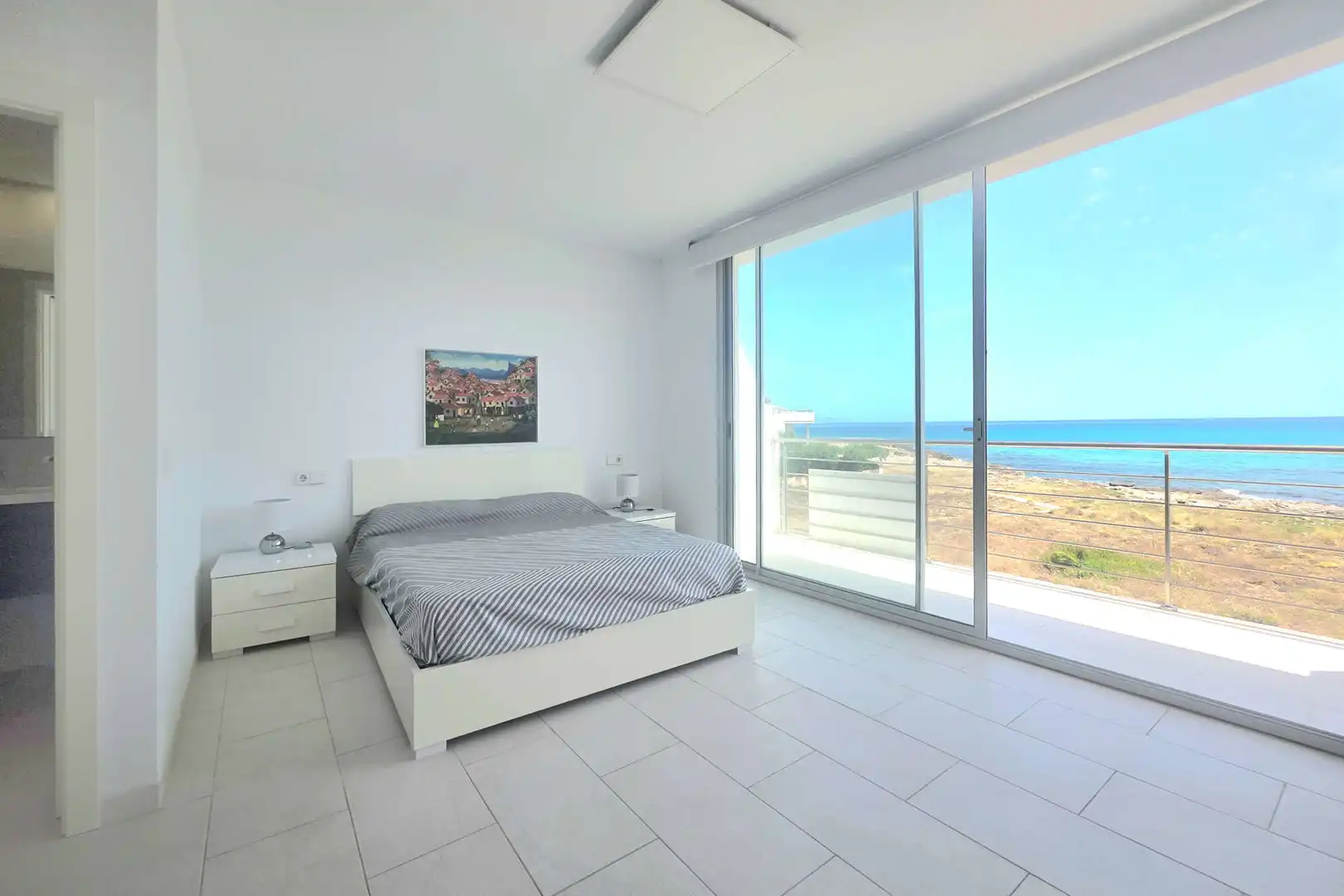 Schlafzimmer von Einfamilien-Reihenhaus zum Verkauf in Santa Margalida mit Klimaanlage, Terrasse und Möbliert