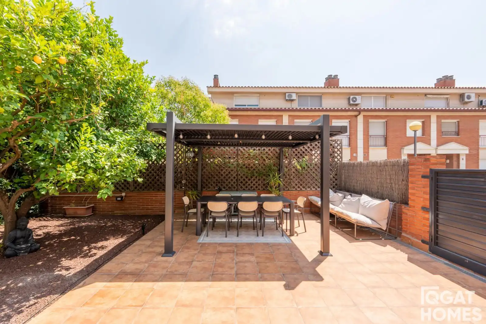 Terraza de Casa adosada en venta en Sant Cugat del Vallès con Aire acondicionado, Calefacción y Trastero