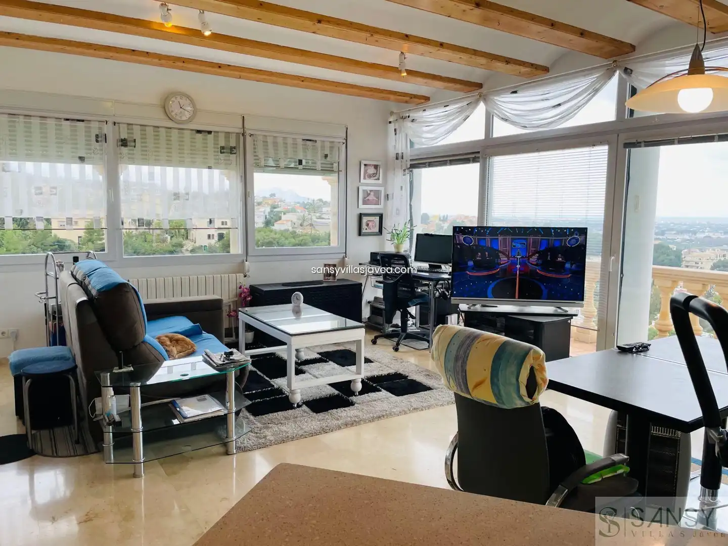 Living room of Houses for sale in Dénia  with Air Conditioner and Storage room