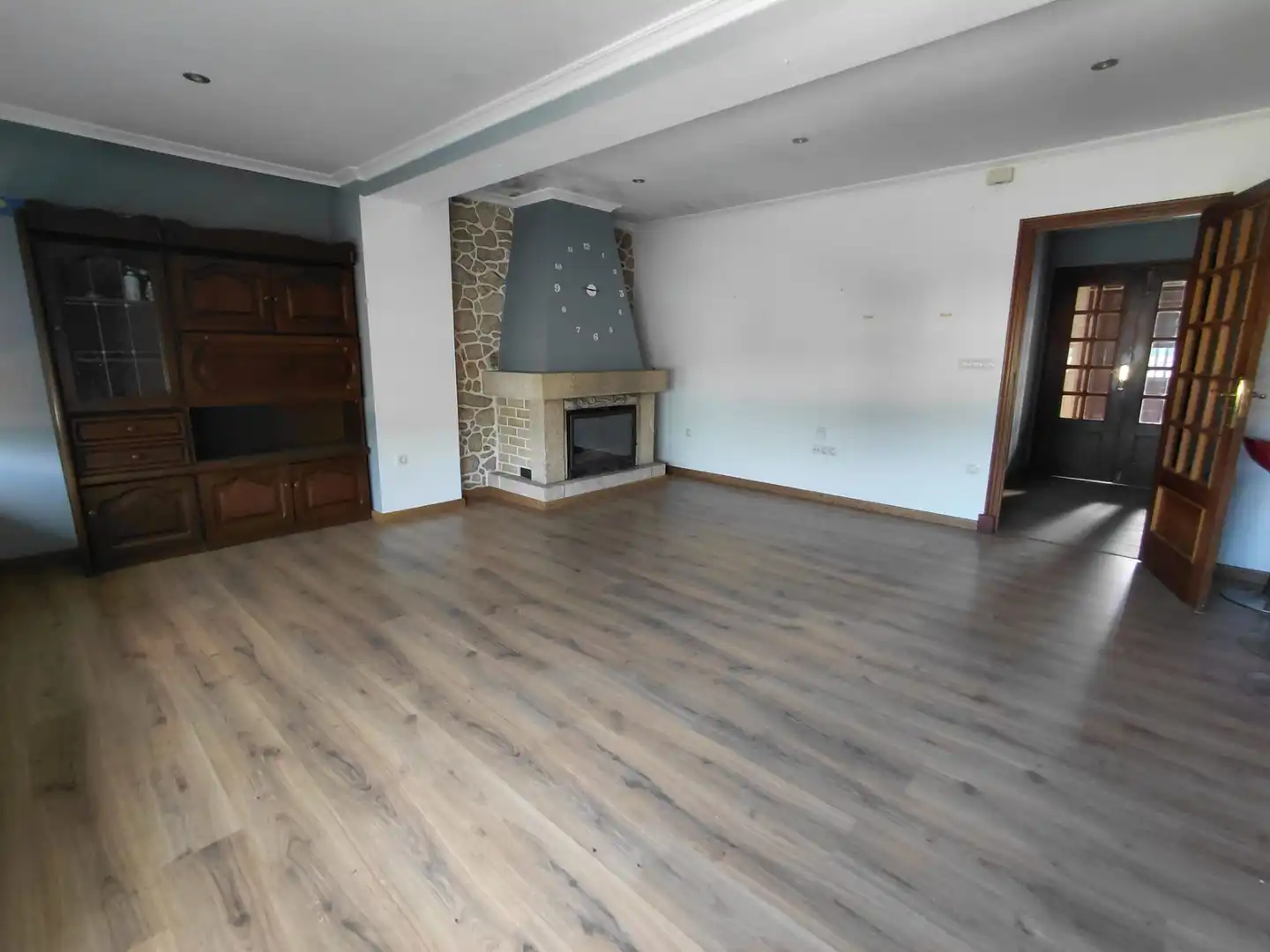 Sala d'estar de Finca rústica en venda en Cambados amb Calefacció, Jardí privat i Forn