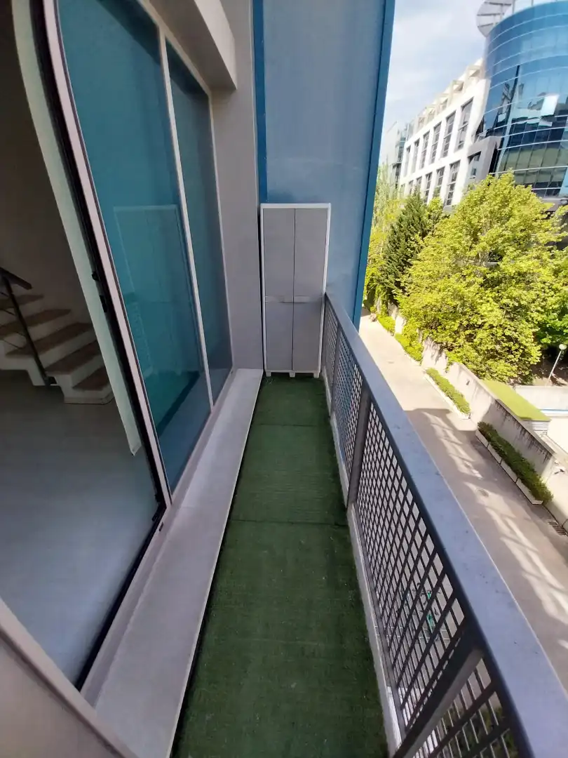 Balcony of Lofts for rent in Madrid  with Air Conditioner and Heating