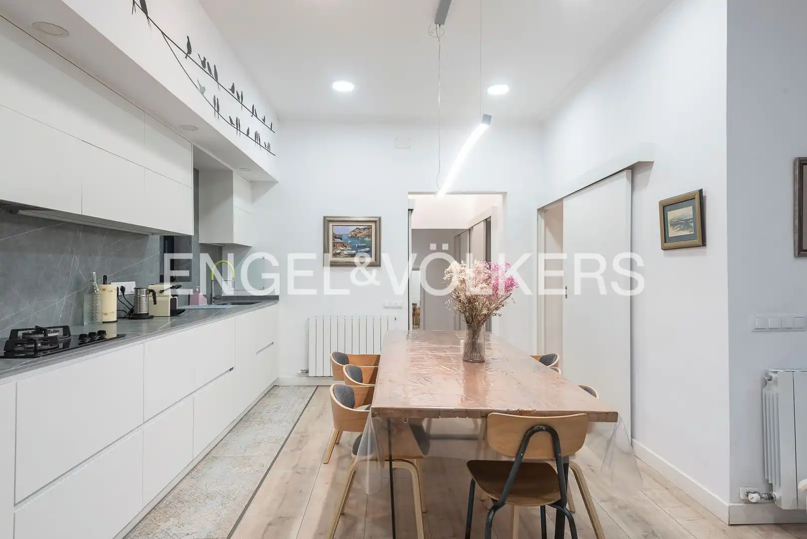 Dining room of Flat for sale in Barcelona  with Air Conditioner, Heating and Parquet flooring