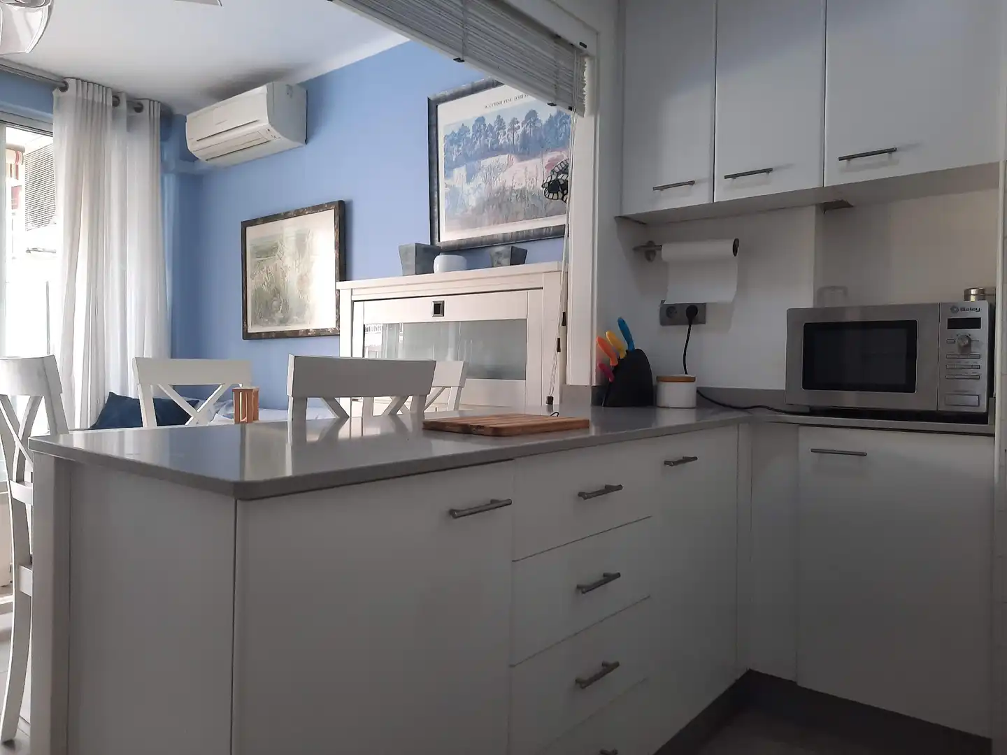 Cocina de Apartamento de alquiler en Salou con Calefacción, Terraza y Piscina