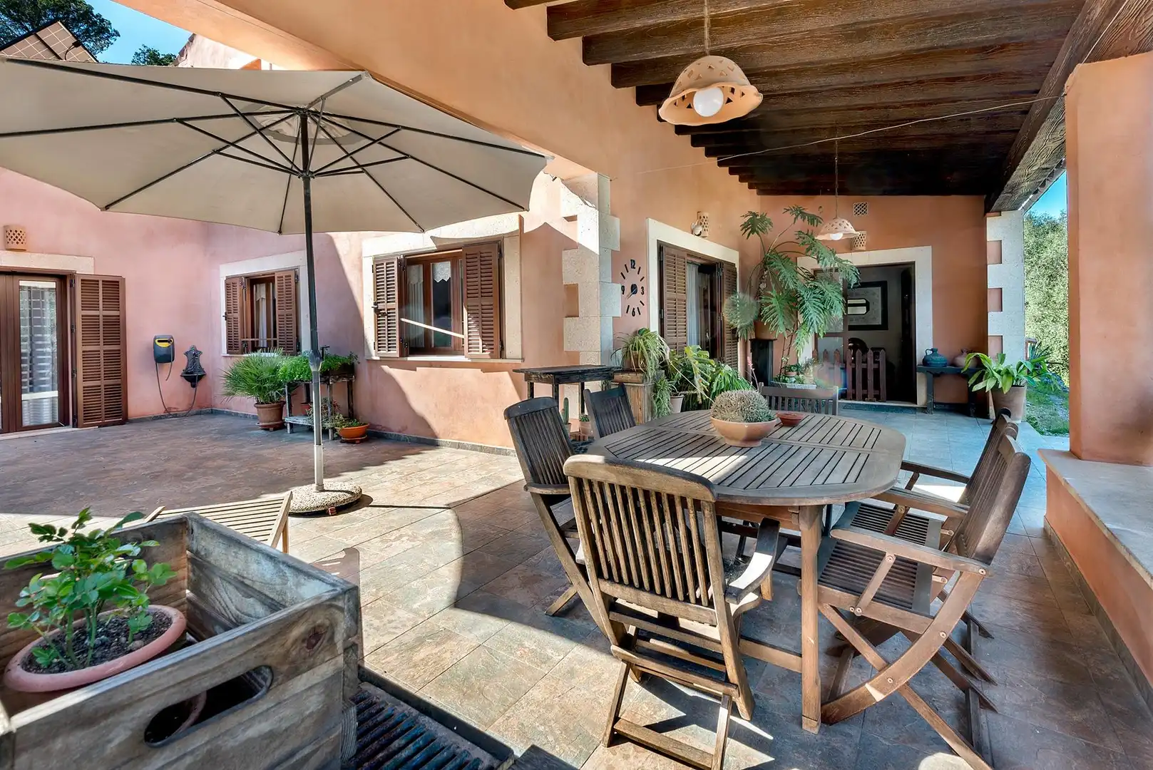 Terraza de Finca rústica en venta en Sencelles con Calefacción, Jardín privado y Terraza
