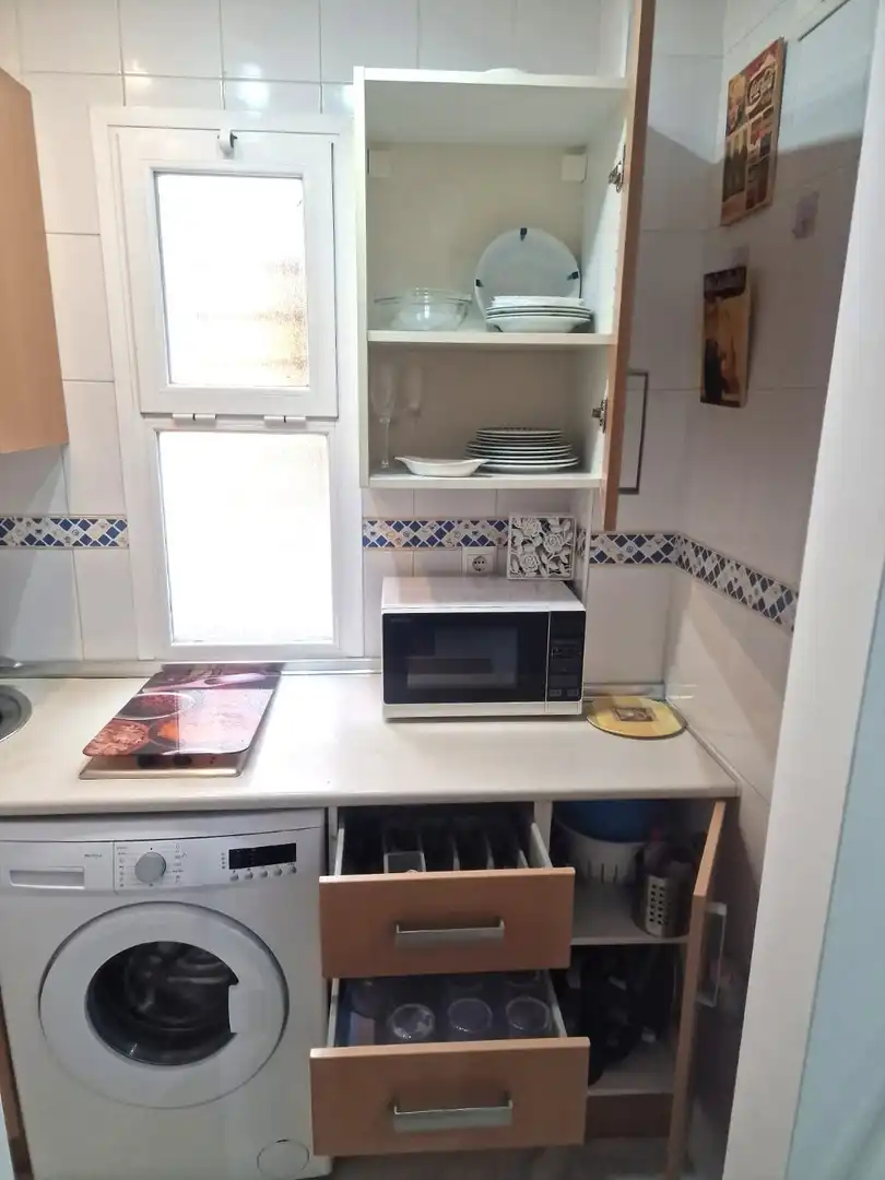 Küche von Wohnung zur Miete in Málaga mit Möbliert