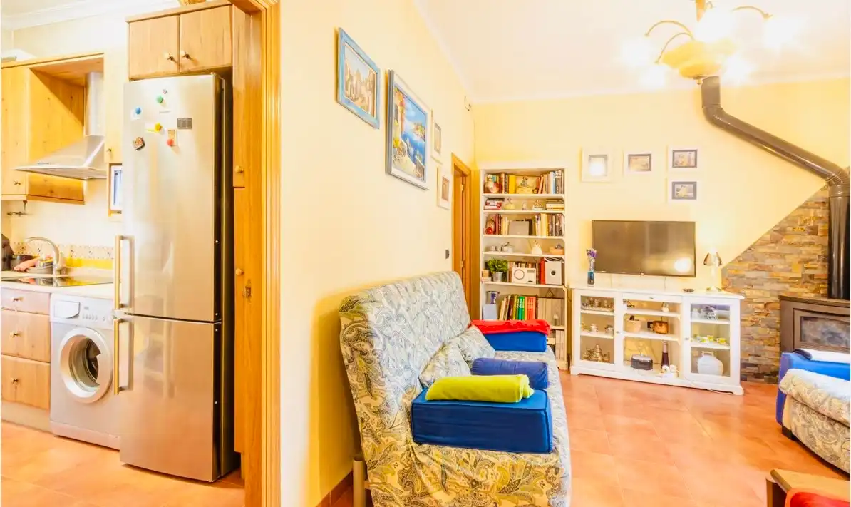 Sala d'estar de Casa adosada en venda en Altea amb Jardí privat i Moblat
