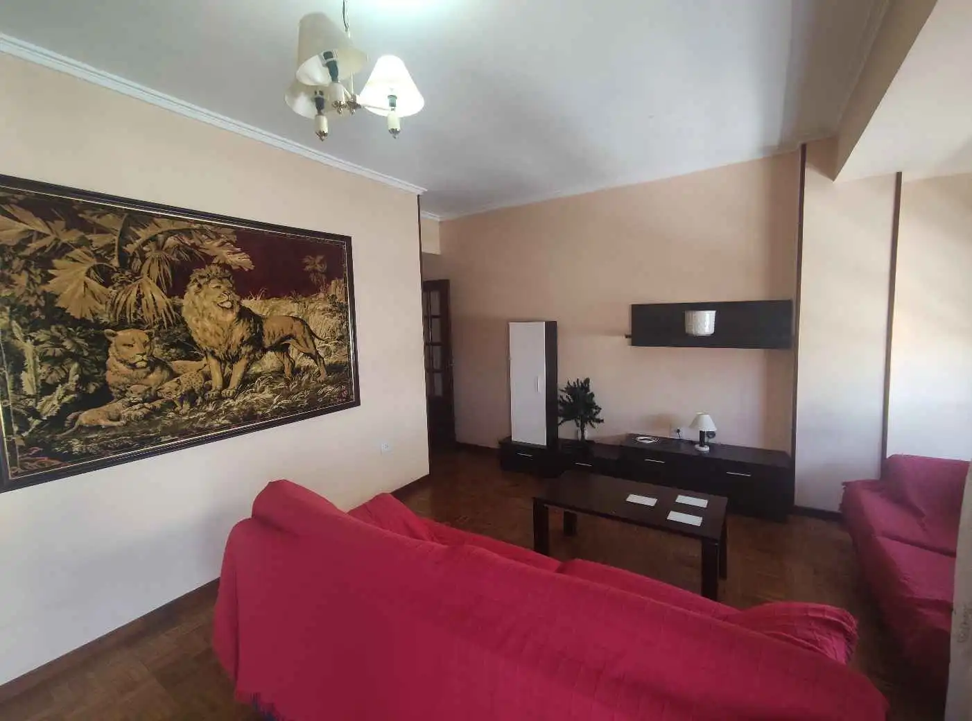 Sala d'estar de Pis de lloguer en Ourense Capital  amb Calefacció, Moblat i Balcó